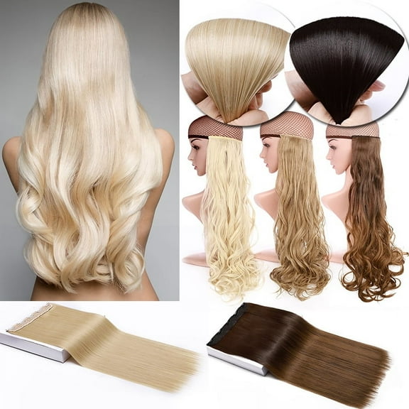 Benehair Clip in Hair Extensions Real Long Thick One Piece Hair Extension Curly Wavy Straight Hairpieces for Woman Best Hair