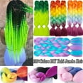 thumbnail image 1 of Benehair Jumbo Braiding Hair Extensions 24" Afro Box Braids Crochet Twist Braid Ponytail 24" Dark Black to Dark Blue, 1 of 8