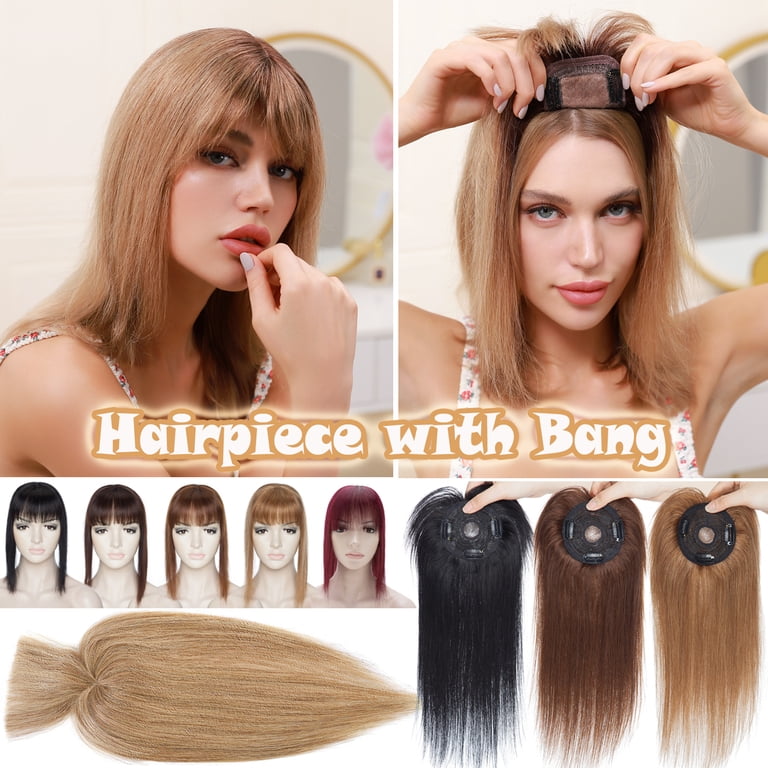 Benehair Seamless 100% Human Hair Silk Mono Base With Bang 