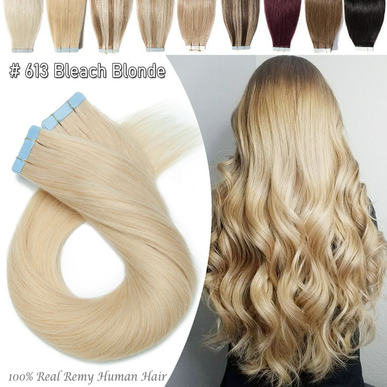 Benehair Tape In 100% Remy Real Human Hair Extensions Full Head