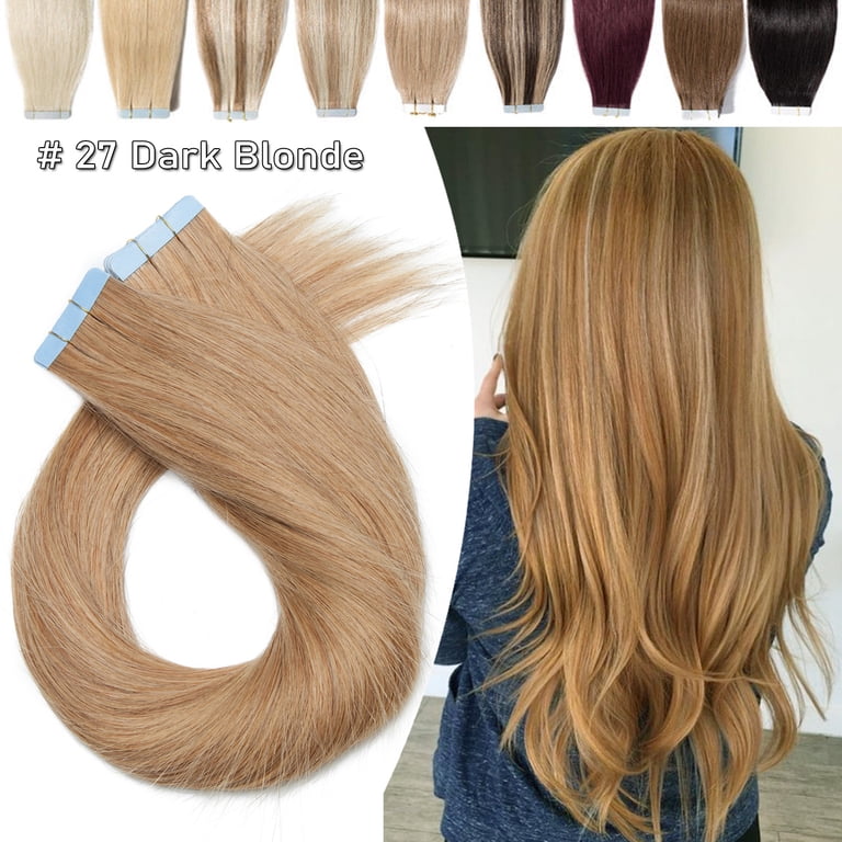 Benehair Tape In 100% Remy Real Human Hair Extensions Full  display picture 1
