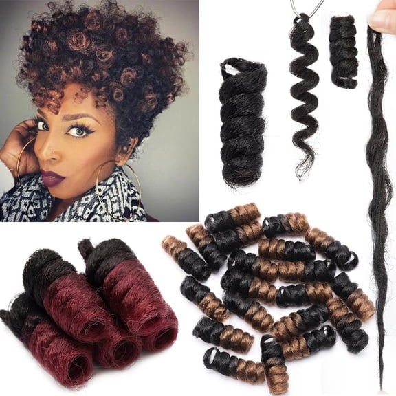 Benehair Toni Curl Crochet Braids Hair Extensions Short Curly Hair For Black Women Ombre Twist Braiding 10 inch 20 Roots