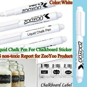 Beneky Chalk Clearance! White Liquid Erasable Chalk, White Sticker Pen Chalkboard Glass Liquid Blackboard for Marker Chalk Stationery, Pencil Curler Clearance Sales