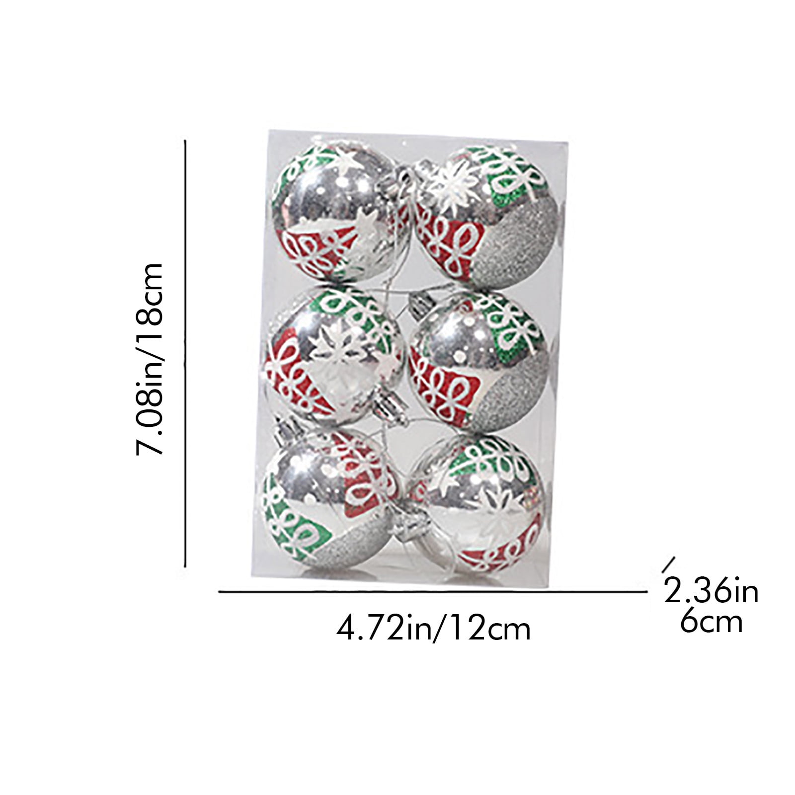 Beneky Miniature Christmas Ornaments, Christmas Ball HandPainted