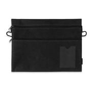 Beneky Pencil Case, Adjustable Elastic Band Multi Pockets Pen Holder Zippered Officesupplies Organizer Caculator Cards Keys Sleeve Pouch for File Folder Binderbook Journals Notebook Detachable