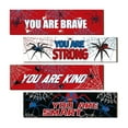 Beneky Spiderman Decoration, 4 Pcs Room Decor for Boys Theme Sign