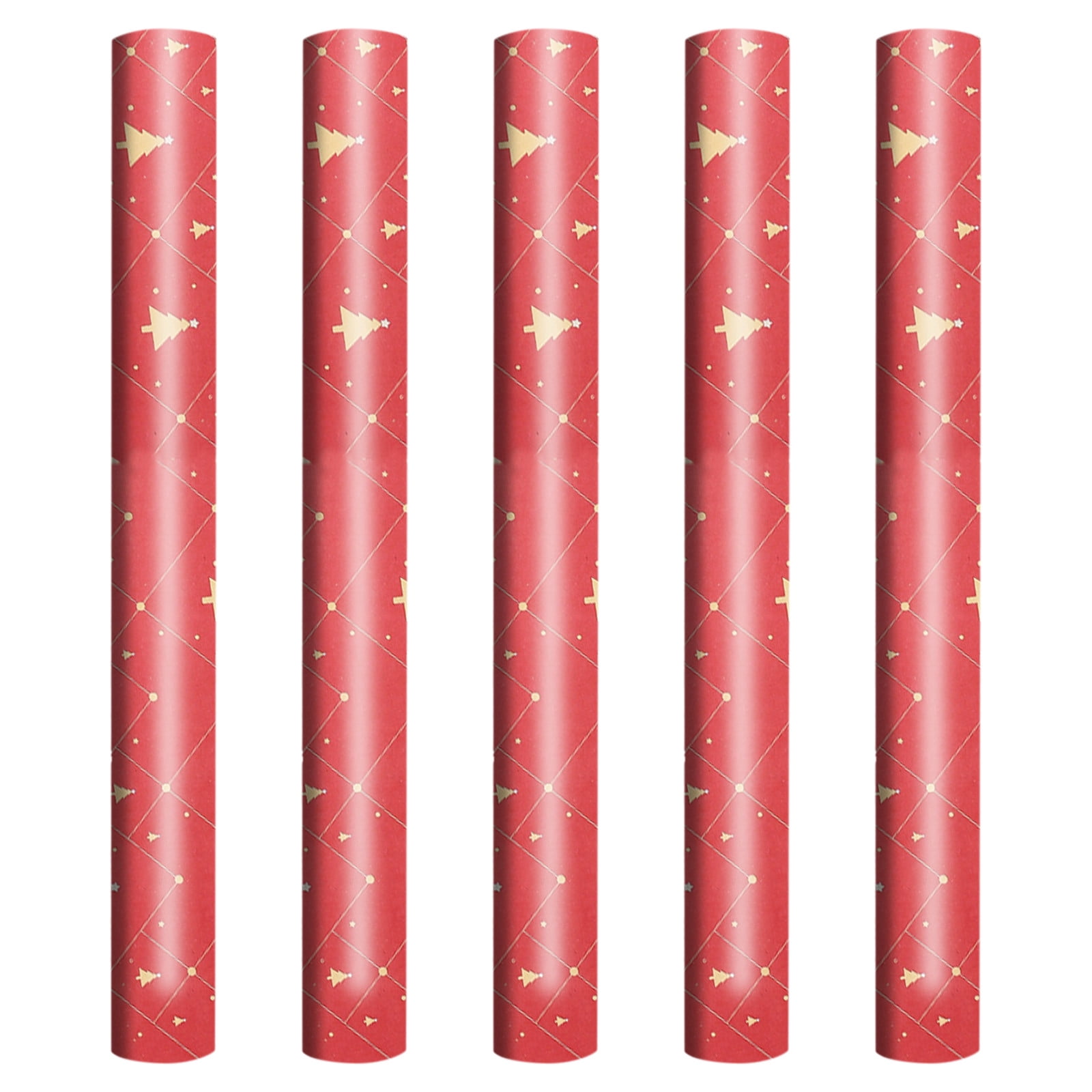Beneky Wrapping Paper, A Roll of 5 Sheets of Christmas Decoration Gift