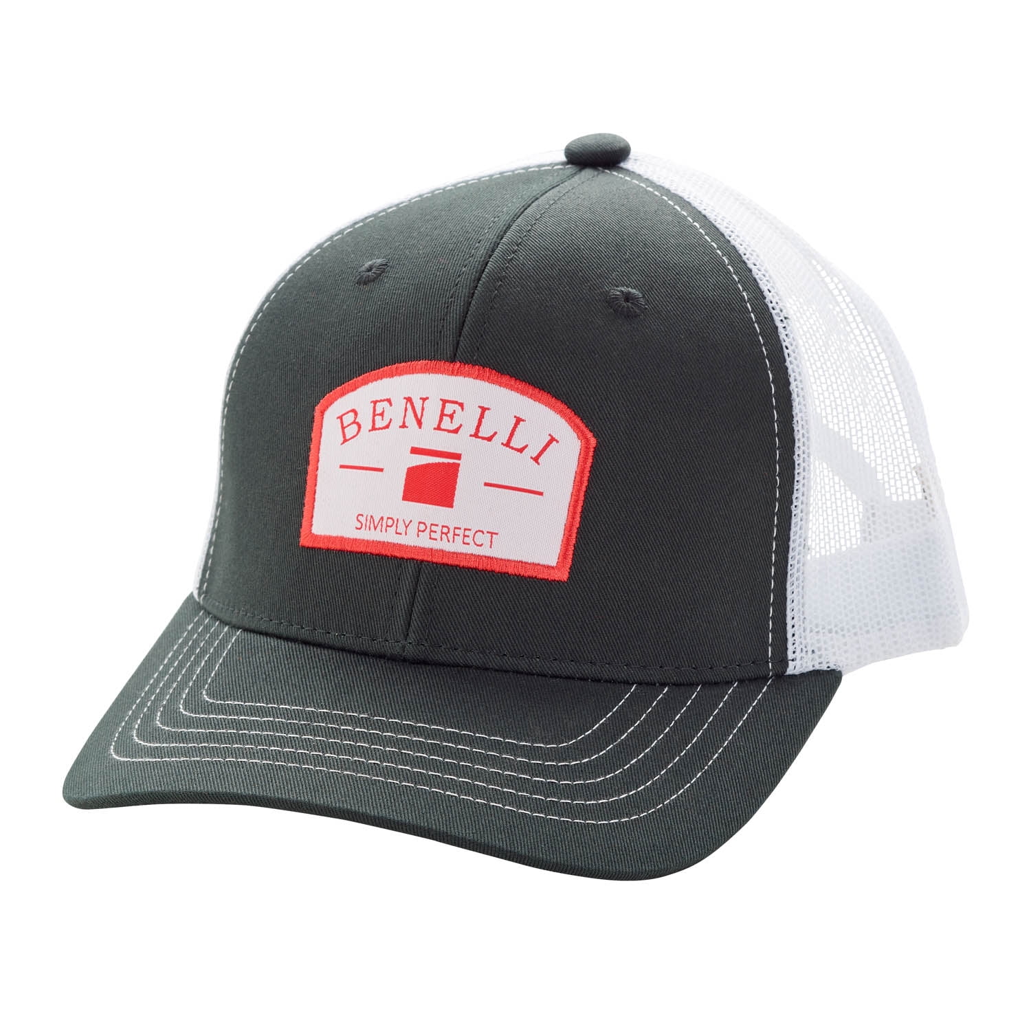Benelli Logo Patch Hat Faded Black W/ White Mesh Snap Closer Benelli Logo Patch Hat Faded Black W/ White Mesh Snap Closer