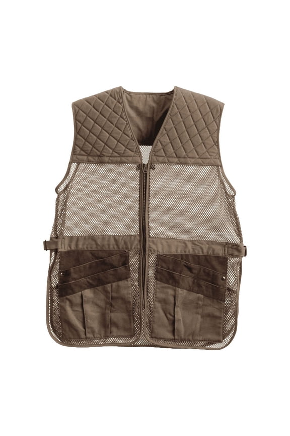 Sporting Hunting Vest W/ Wide Mesh & Breathable Cotton - Olive M