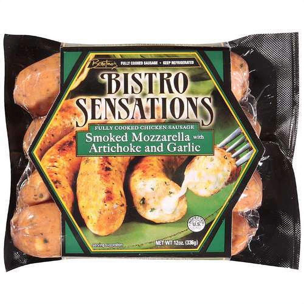Benetino's Bistro Sensations Smoked Mozzarella with Artichoke & Garlic Chicken Sausage, 12 oz - image 1 of 1