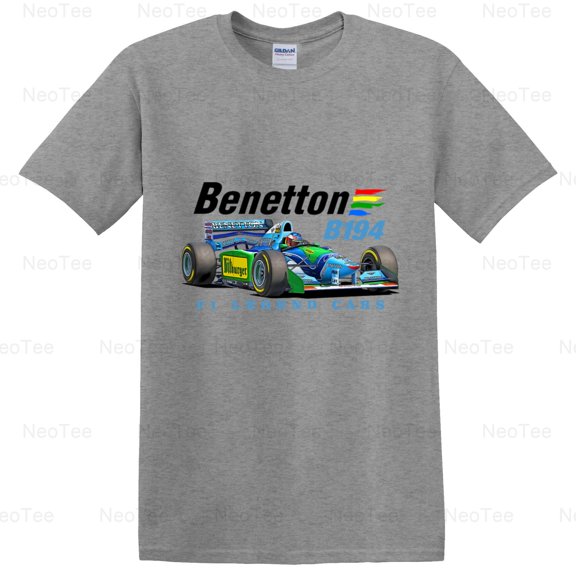 Benetton B194 F1 Legend Cars 90s Retro Style Formula 1 Schumacher Era T-Shirt Unisex, up to 5XL