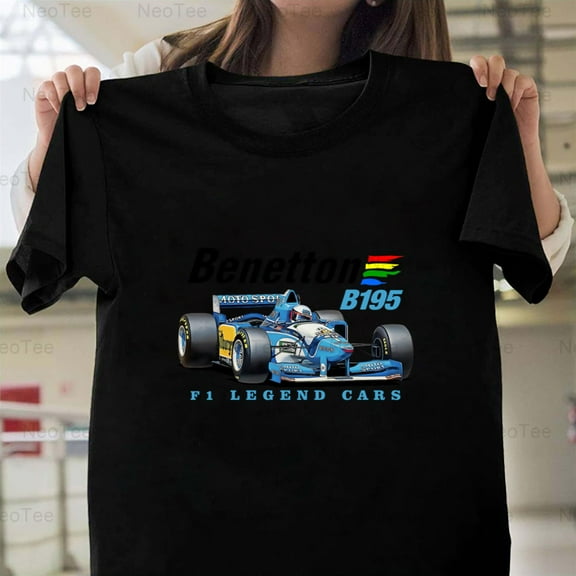 Benetton B195 F1 Legend Cars 90s Retro Style Formula 1 Schumacher Era T-Shirt Unisex, up to 5XL