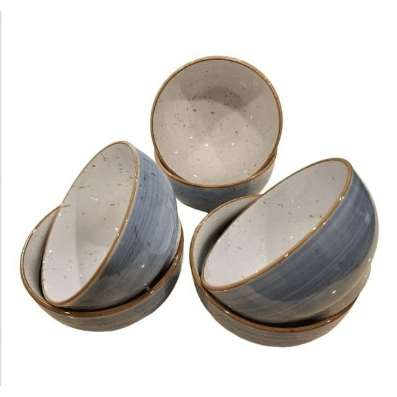 Benevolence 6pc Coastal-Inspired Ceramic Bowls for Stylish Dining