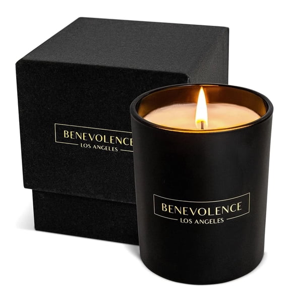 Benevolence LA Matte Black Scented Candles - Pine Wood (8 oz)