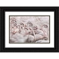 thumbnail image 1 of Benezech, Martine 24x17 Black Ornate Wood Framed with Double Matting Museum Art Print Titled - In The Pink Transhumance, 1 of 4