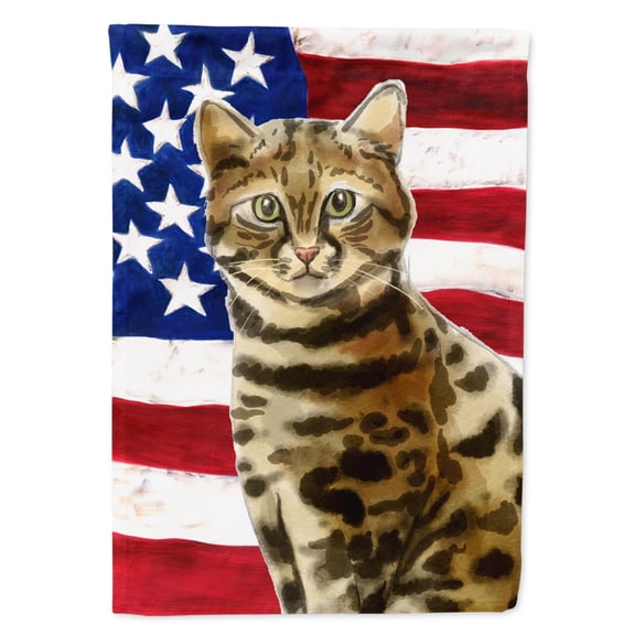 Bengal American Flag Flag Canvas House Size