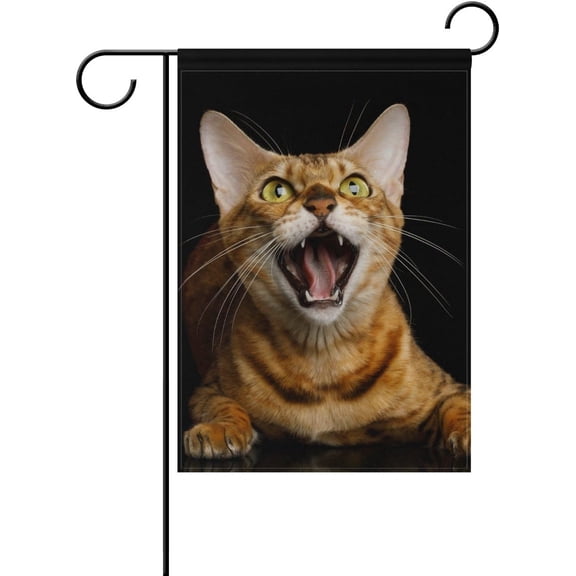 Bengal Cat Decorative Double Sided House Flag 28 x 40 inch