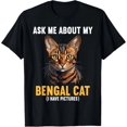 thumbnail image 1 of Bengal Cats Ask Me About My Bengal Cat T-Shirt Unisex S-5XL Hot Trending Shirt, Vintage Birthday Gift, 1 of 2