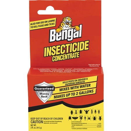 Bengal 33100 Liquid Insecticide 2oz Concentrate Roach Ant Etc Bug Killer 6756076