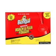 Bengal Concentrated Roach and Flea Fogger, Odorless Mess-Free Dry Fog, 4 Count, 2.7 oz Aerosol Cans