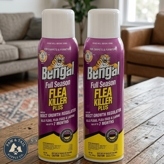 Bengal Full Season Flea Killer Plus Spray IGR 7 Month Control 16 oz. 2PCK