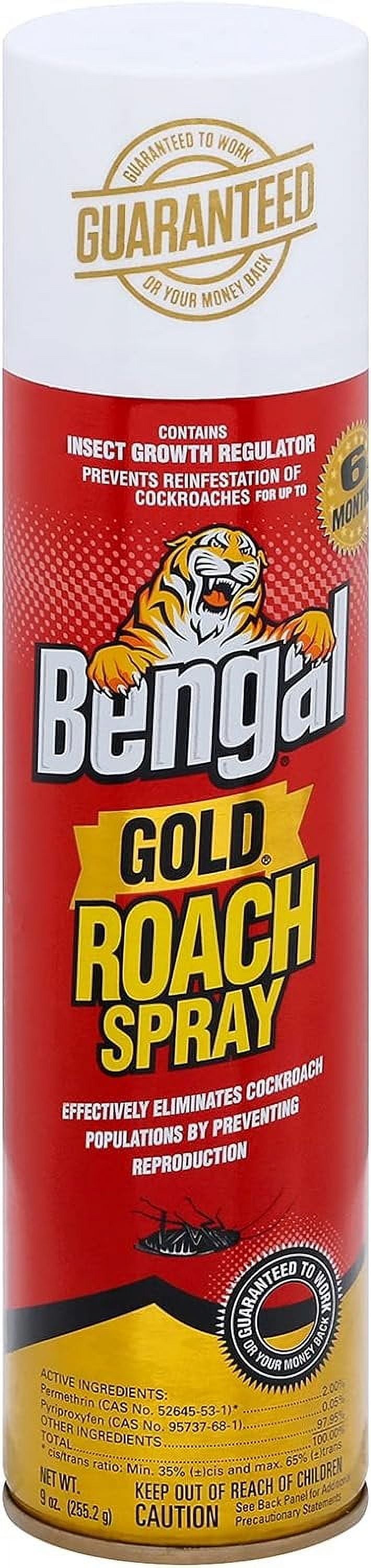 Bengal Roach Spray Indoor Insect Killer 9oz with Up to 6 Months ...