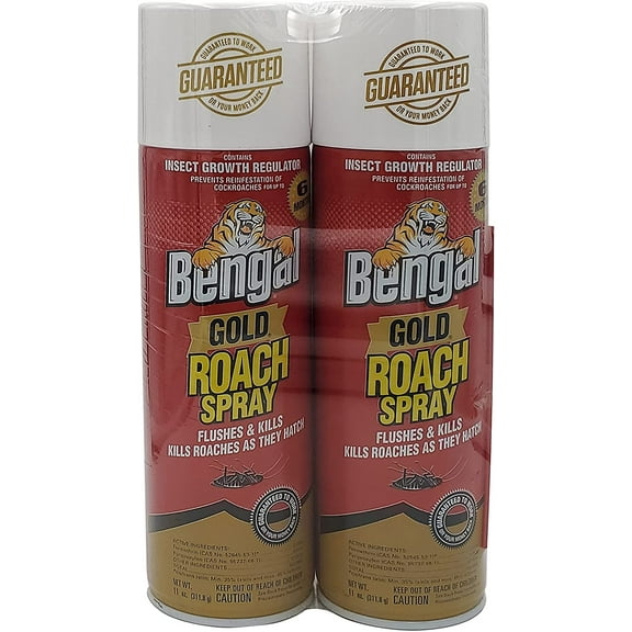 Bengal Gold Roach Spray Liquid Insect Killer 11 oz 2 Pack