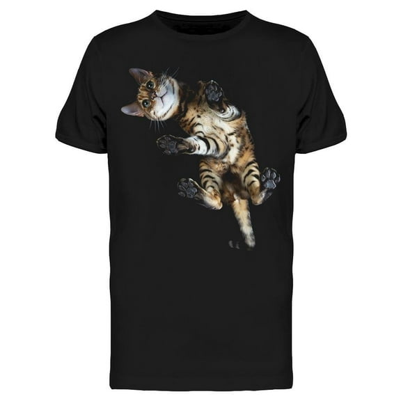 Bengal Kitten Bottom View T-Shirt Men -Image by Shutterstock, Male Small