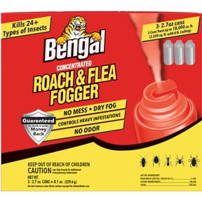 Bengal Roach & Flea Fogger, 3 - 2.7 oz. cans