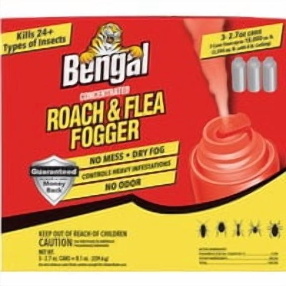 Bengal Products, Inc Bengal Roach & Flea Indoor Insect Fogger - Pack of 24