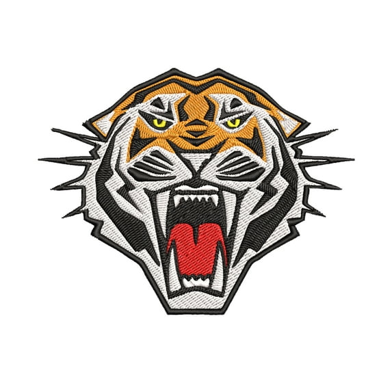 Bengal Tiger Head/Face - Iron on Applique/Embroidered Patch