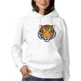 thumbnail image 1 of Bengal Tiger Head Hoodie Women -SPIdeals Designs, Female x-Large, 1 of 4