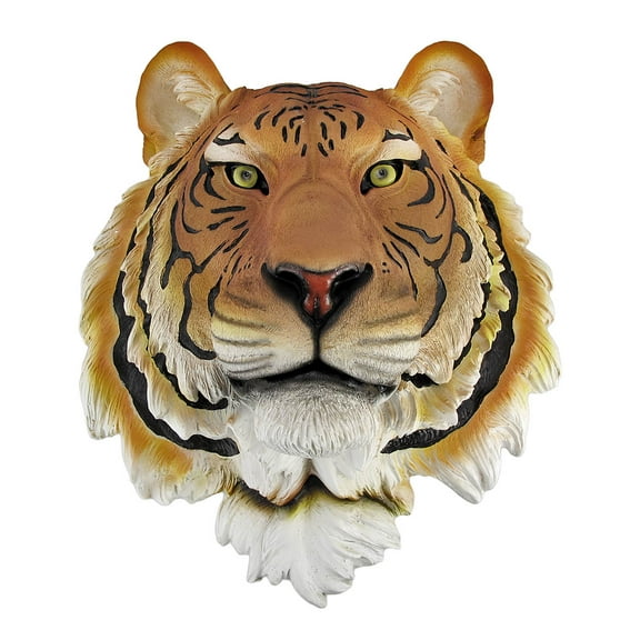 Bengal Tiger Head Mount Wall Statue Bust