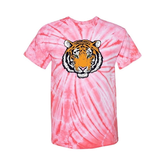 Bengal Tiger Head Tie Dye Cyclone Men -SPIdeals Designs, Male x-Large