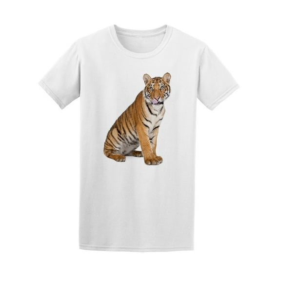 Bengal Tiger Tongue Out Tee Men's -Image by Shutterstock