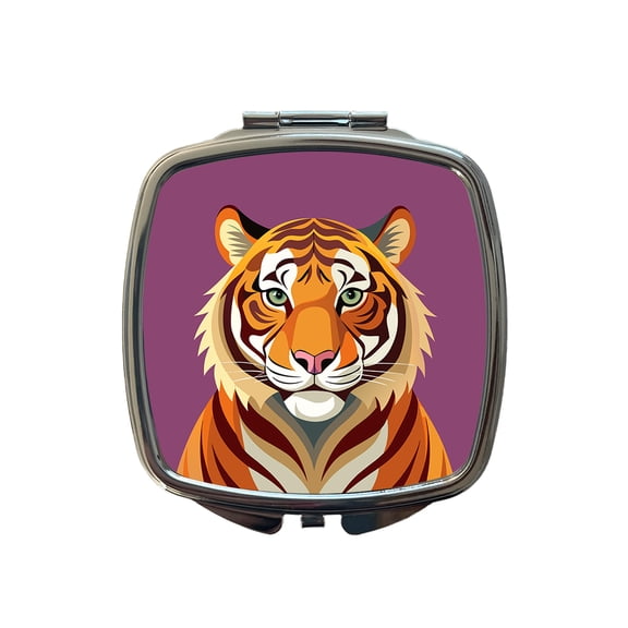Bengal Tiger Travel Makeup Handbag Purse Small Pocket Compact Mirror