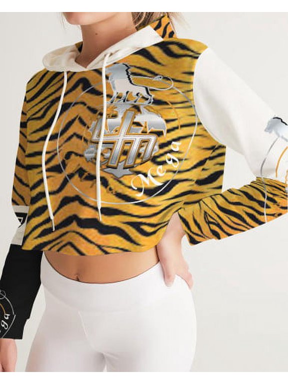 Bengali 7 Womens Cropped Hoodie