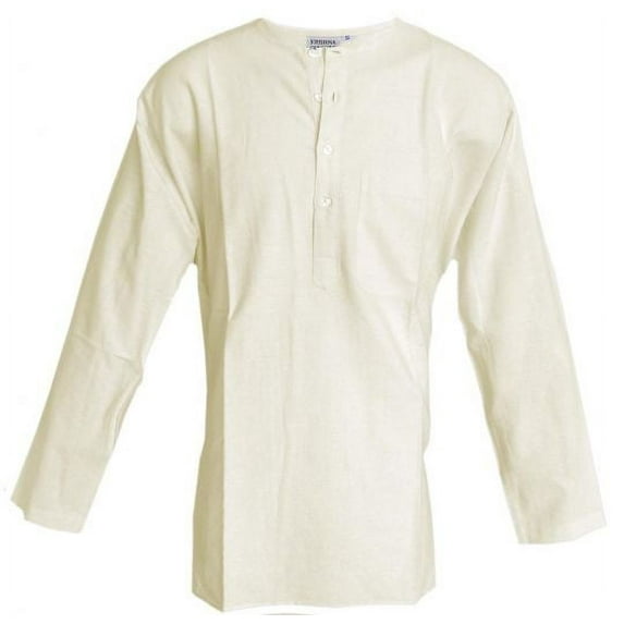 Bengali Kurta Cream long Sleeve BKClXX(XX-large)