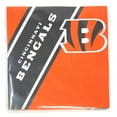 thumbnail image 1 of Bengals Cincinnati Football Large Party Napkins - 6.5 Inches (Pack of 16), 1 of 2