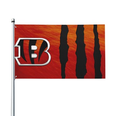WinCraft Cincinnati Bengals Garden Flag 12.5x18 – NFL Team Yard Banner Orange Polyester