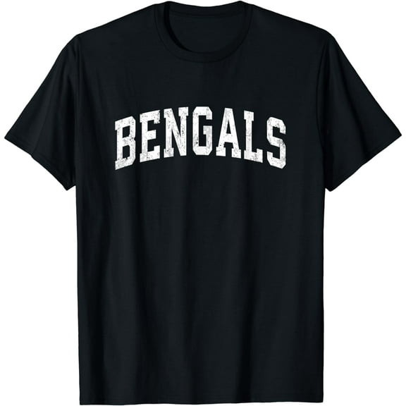 Bengals Mascot Vintage Athletic Sports Name Design T-Shirt