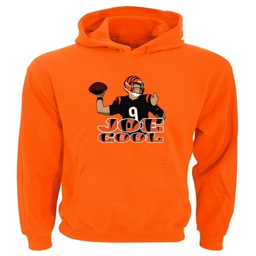 Bengals Orange Joe Burrow Joe Cool Hooded Sweatshirt Hoodie