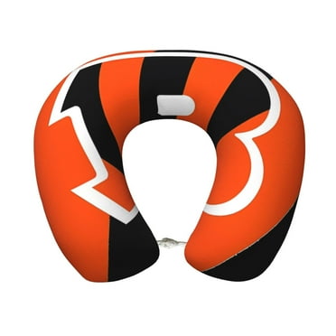 Bengals Team Memory Foam Travel Pillow U-shaped pillow Head and Neck Support Aircraft Pillow Travel Neck Flight Pillow