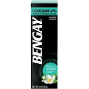 Bengay Pain Relieving Lidocaine Cream Topical Analgesic, Tropical Jasmine Scent 3 oz (Pack of 2)