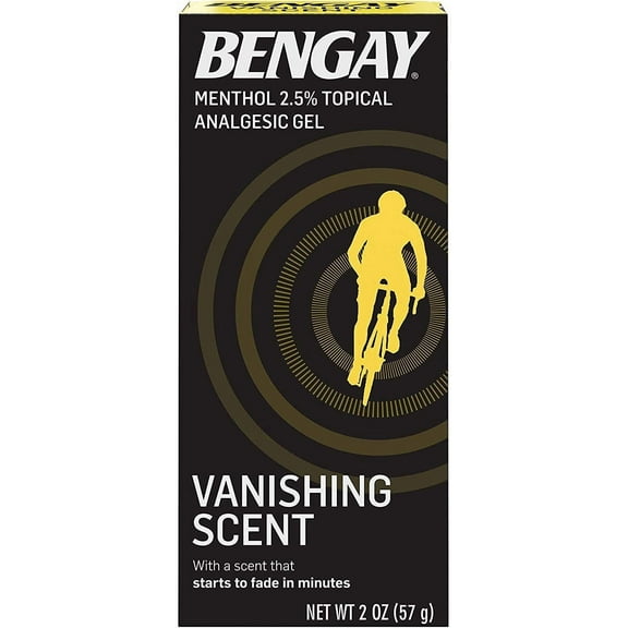 BENGAY Topical Analgesic Gel, Vanishing Scent, 2oz (Pack of 3)