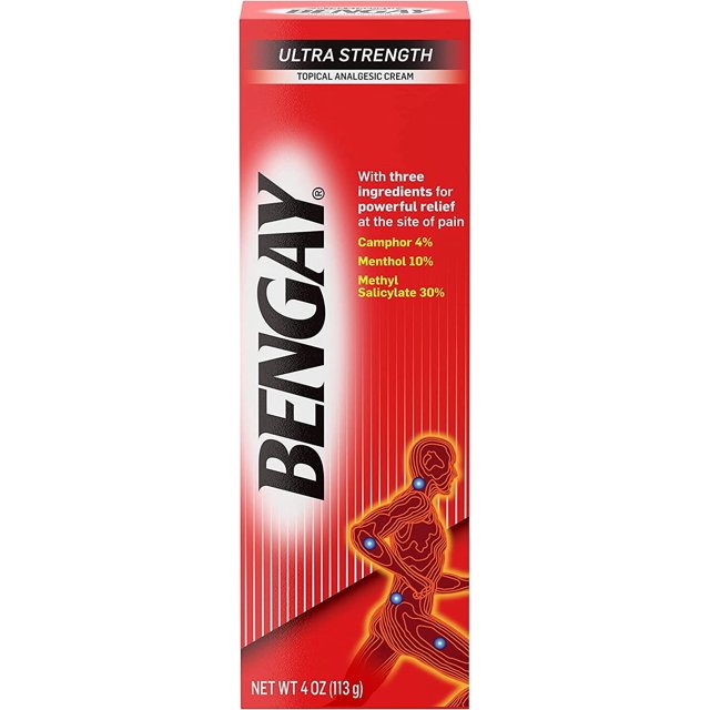 Bengay Ultra Strength Topical Pain Relief Cream, NonGreasy Topical