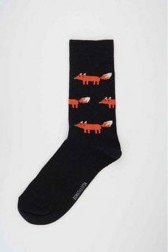 Merino Wool Black Socks Formal Casual Men's Women's Large 40-45 Art. Fox by Bengt & Lotta