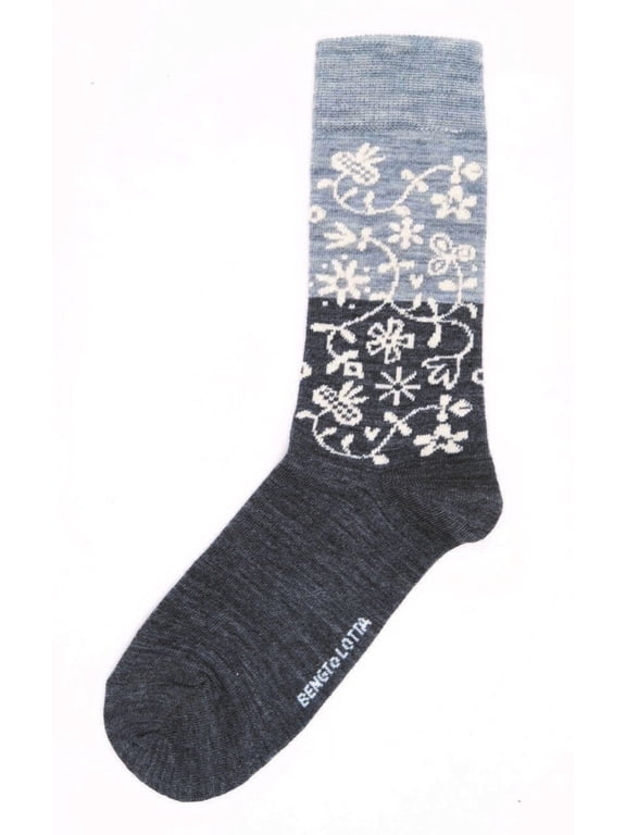 Merino Wool Socks Men's Woman Unisex Large Grey Casual - Garden