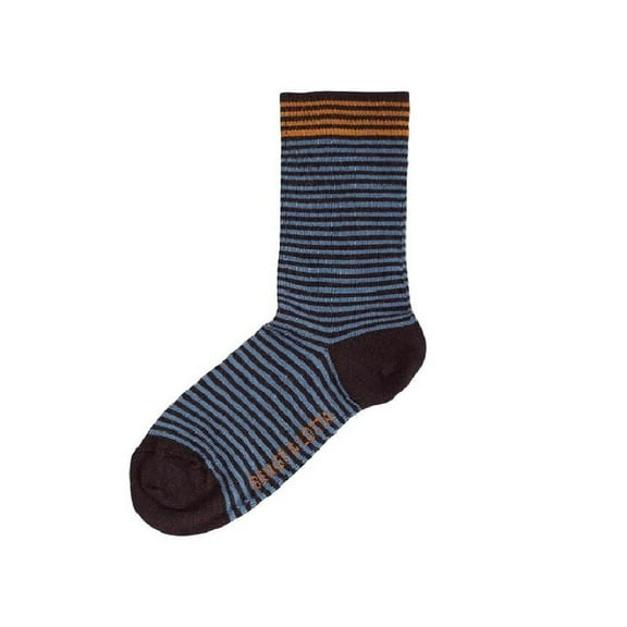 Bengt & Lotta Merino Wool Socks Large Blue Stripes Axel