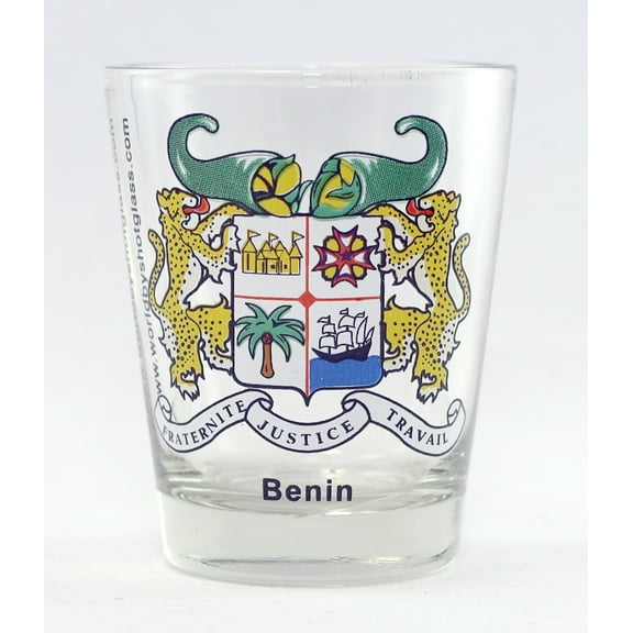 Benin Coat Of Arms Shot Glass